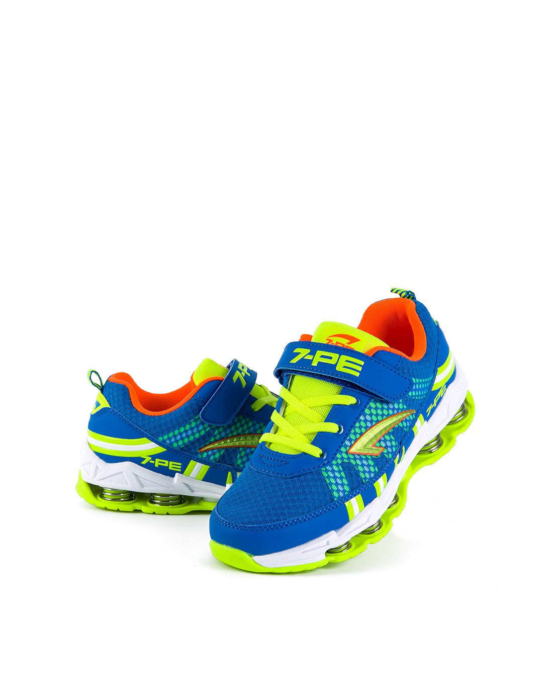 七波辉7-pe男女童鞋七波辉正品 春款新品网面透气运动男童浅宝蓝鞋