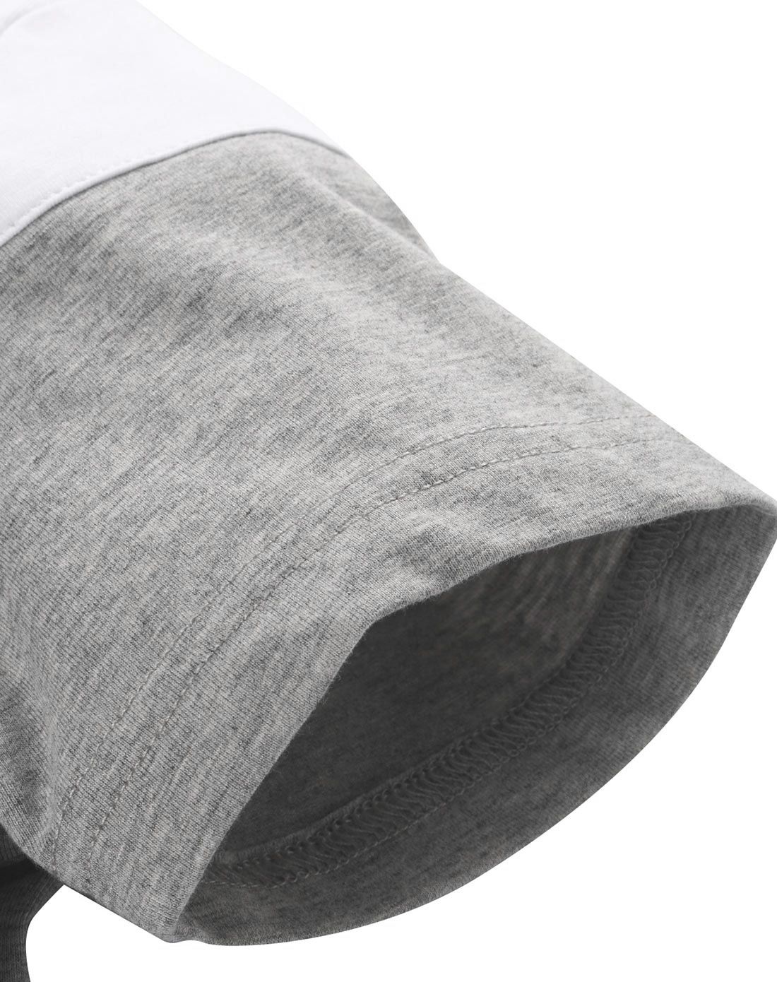 男童青木灰欧美简约休闲短袖t恤