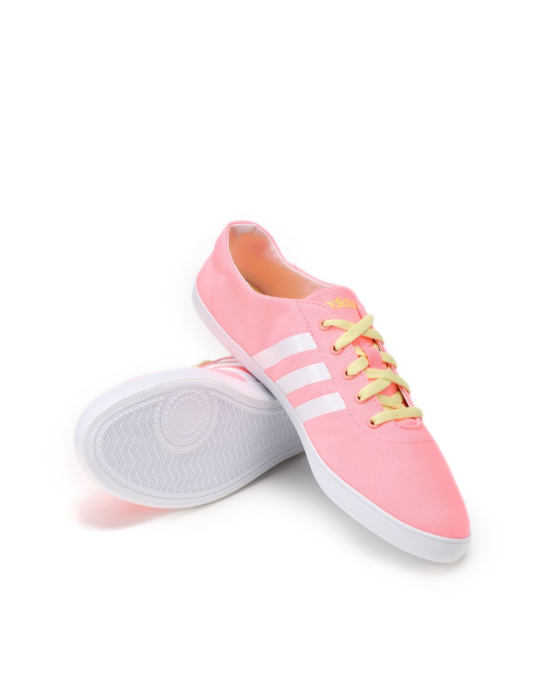 adidas时尚运动鞋新品专场女性粉色休闲鞋 轻质透气f97689_唯品会