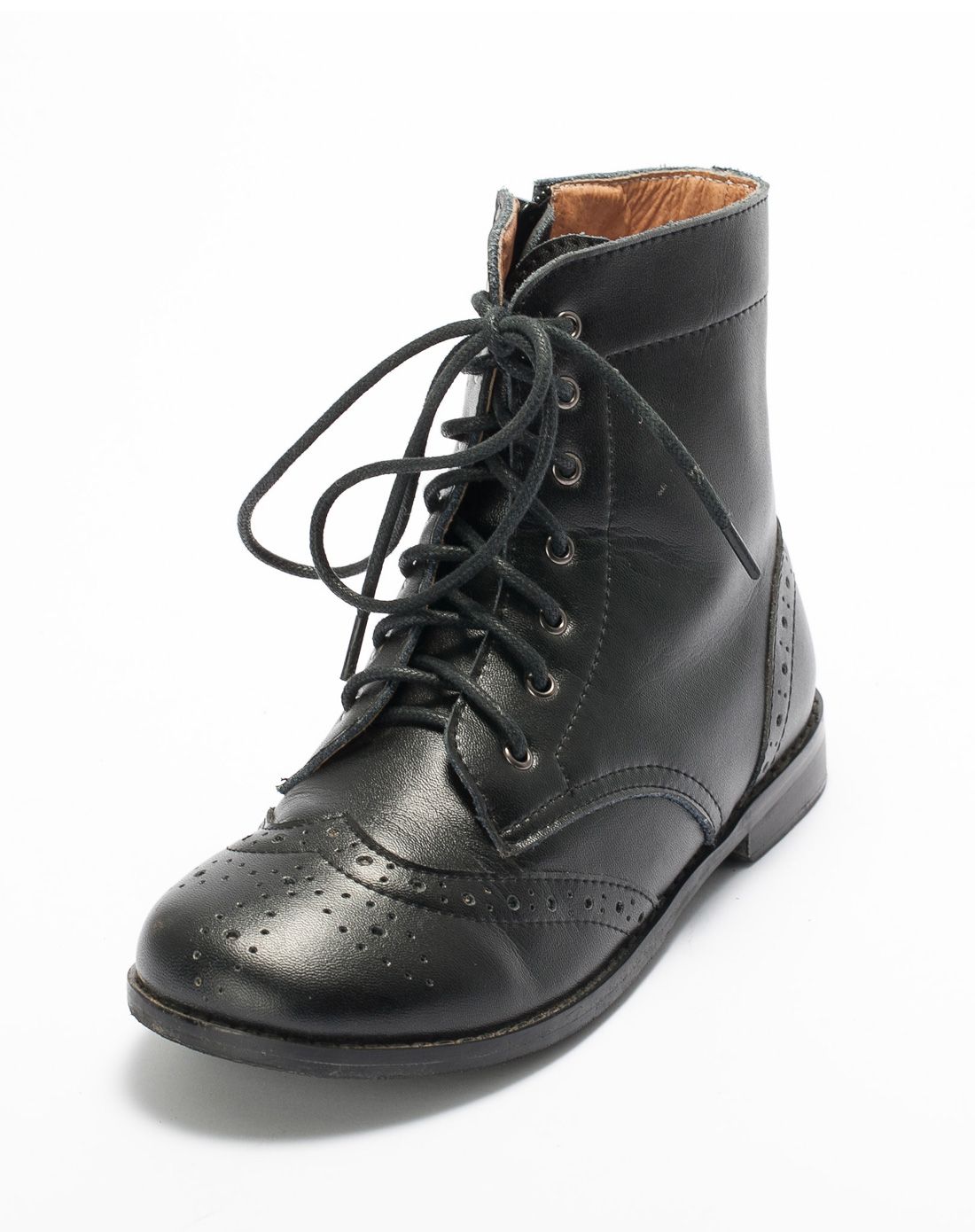 男童黑色高帮牛津鞋