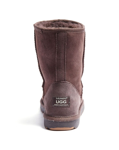 > shearers ugg 澳大利亚羊皮羊毛一体雪地靴 咖啡色