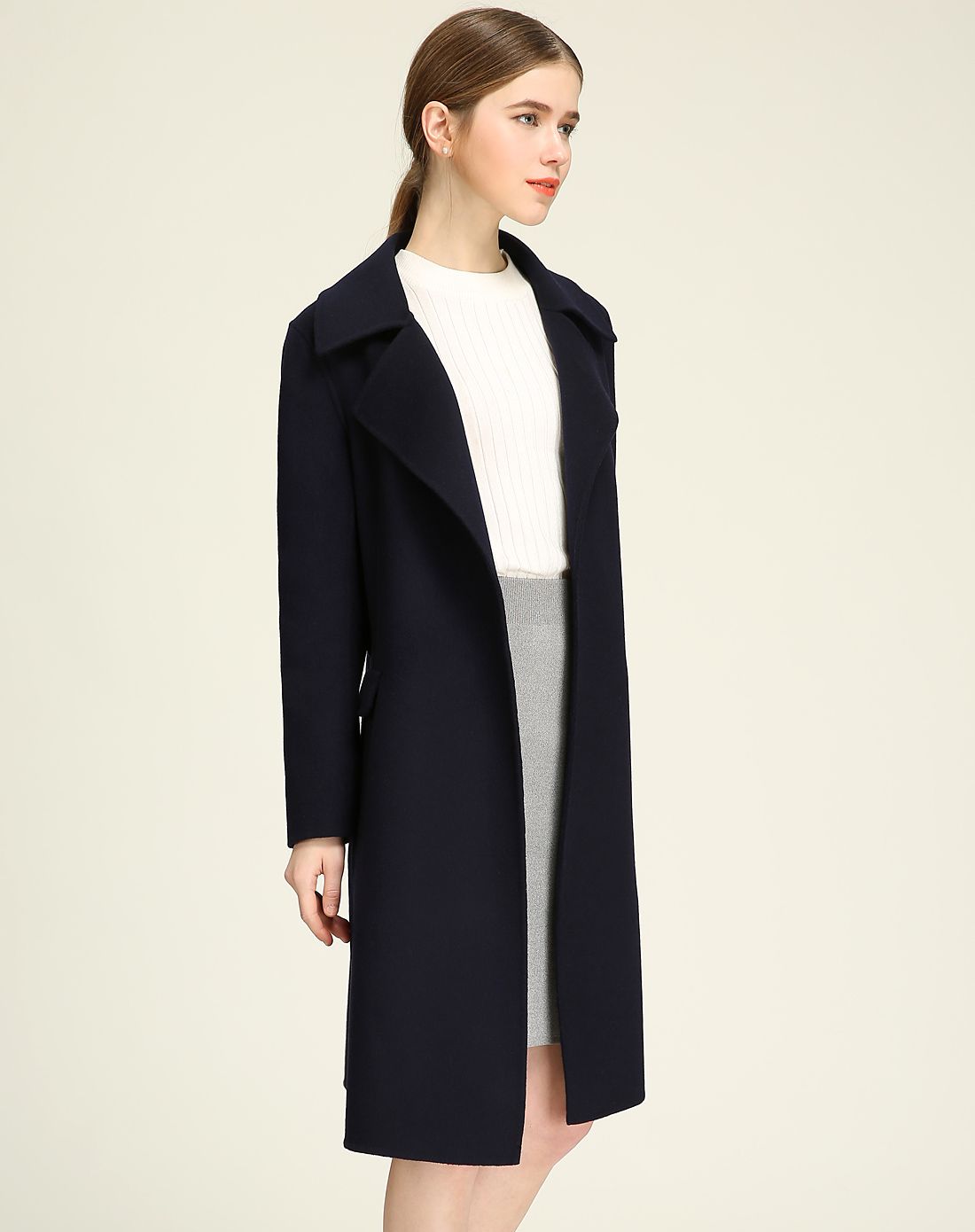 羊毛双面呢大衣