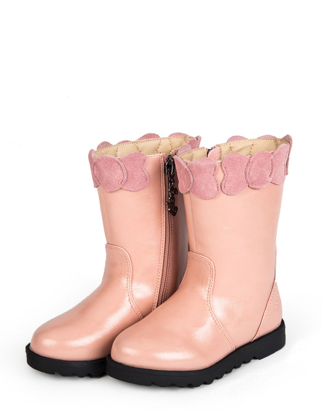 女童粉红色儿童靴子