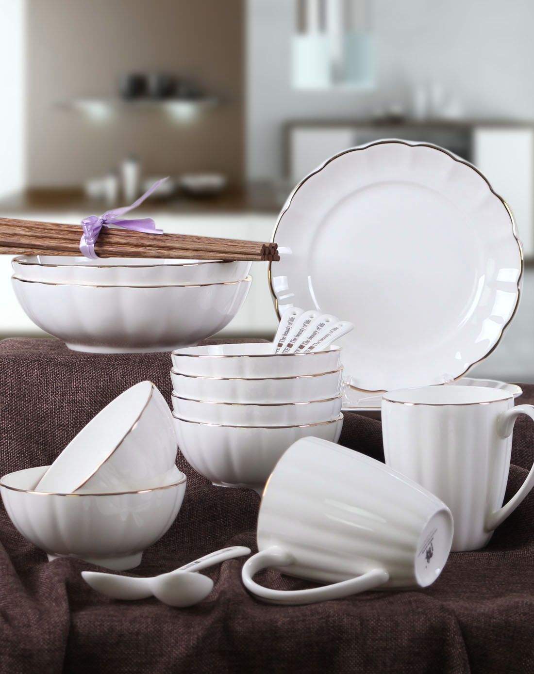 雅诚德 出口顶级骨瓷餐具套装18 6-tastestylish