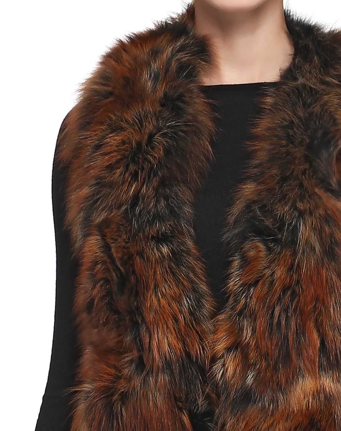 咖啡色优雅气质皮草