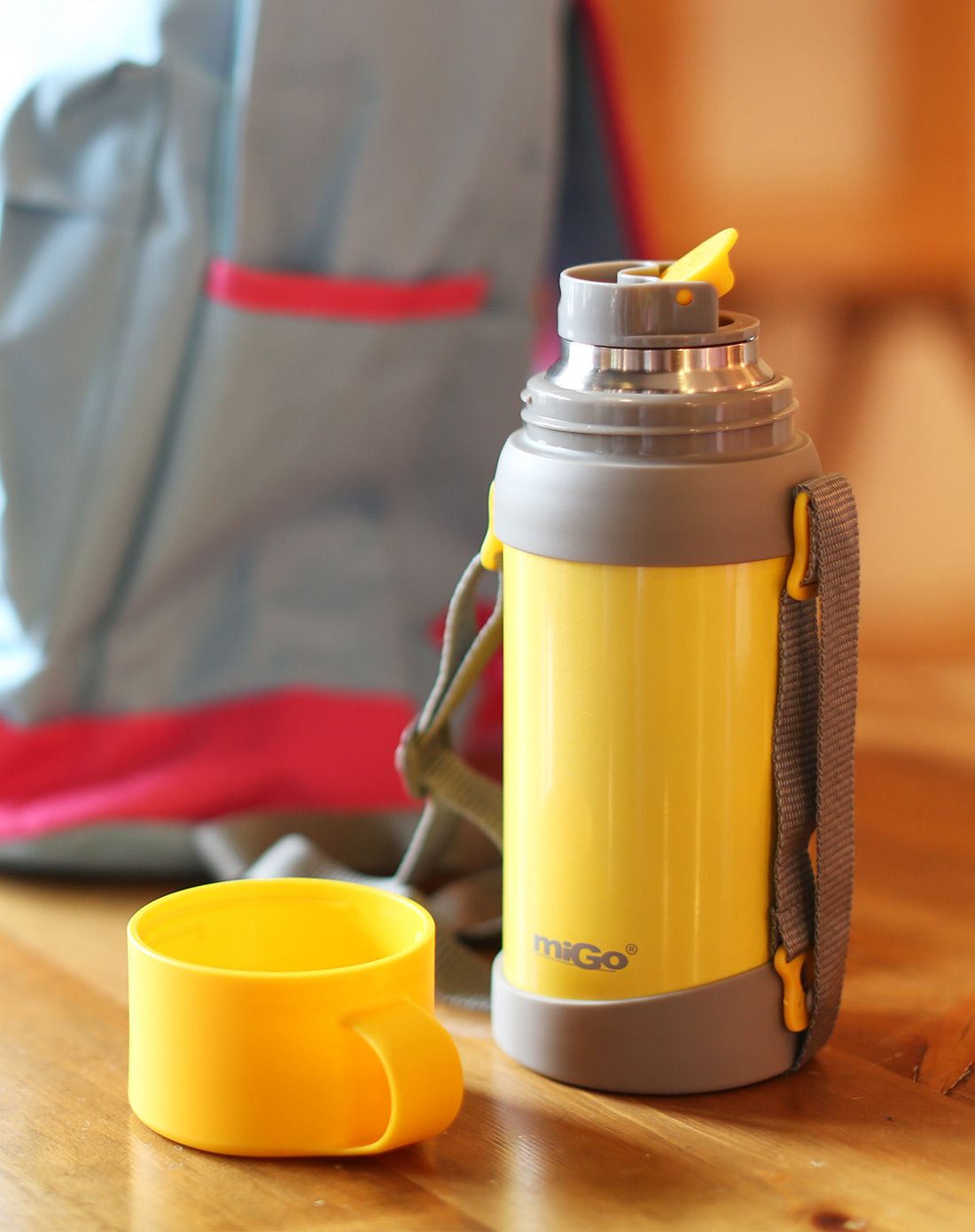 migo享悦儿童不锈钢真空保温壶600ml-3色可选