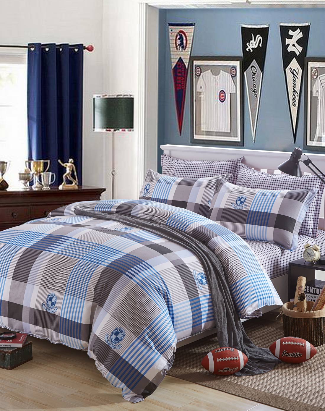 精梳棉喷气全棉印花四件套 风中追忆 适用于1.5m1.8m床