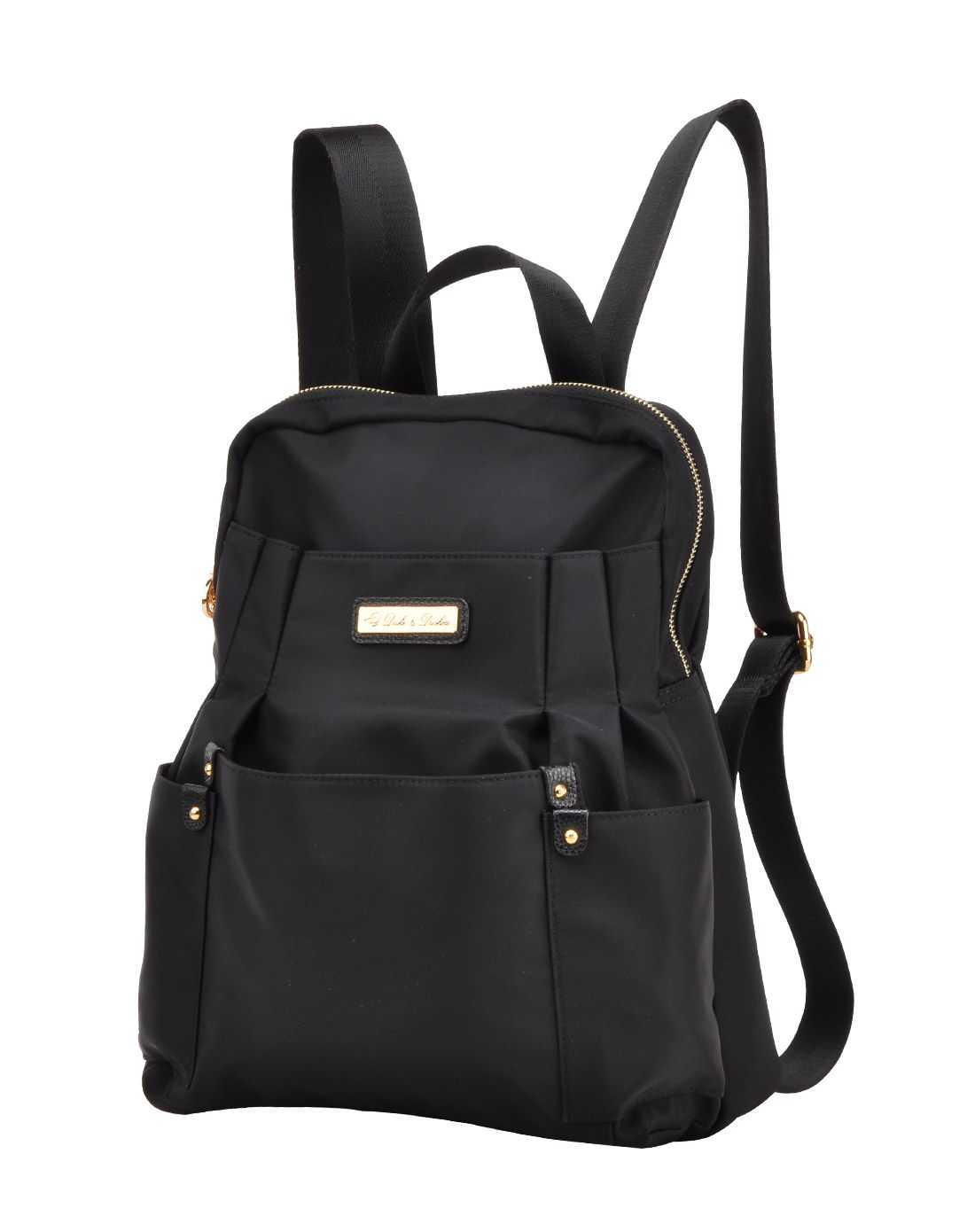 2016年新品简约休闲旅行尼龙布黑色双肩包