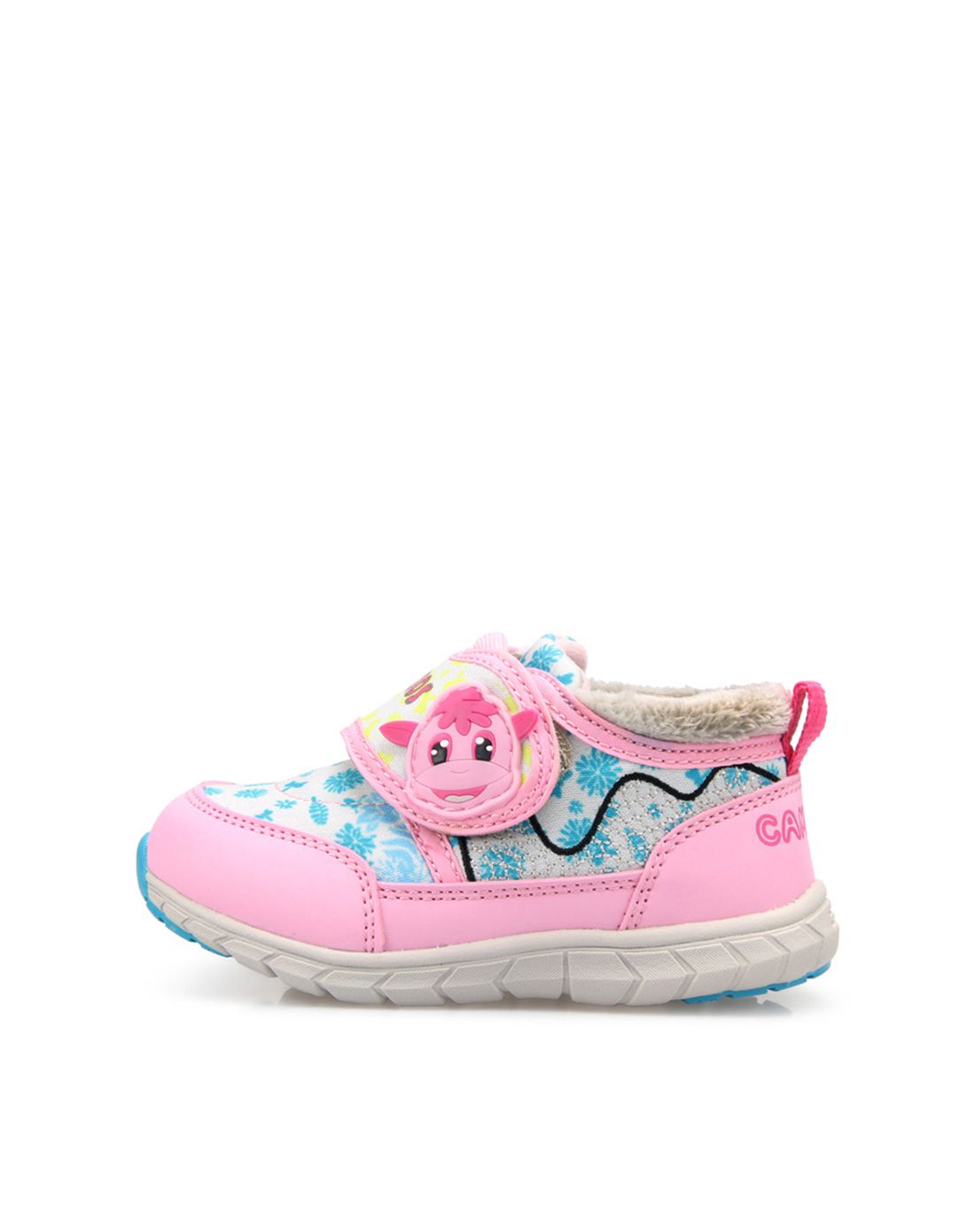 小骆驼camkids时尚童鞋专场骆驼camkids 女宝宝粉红/月蓝/白灰高帮