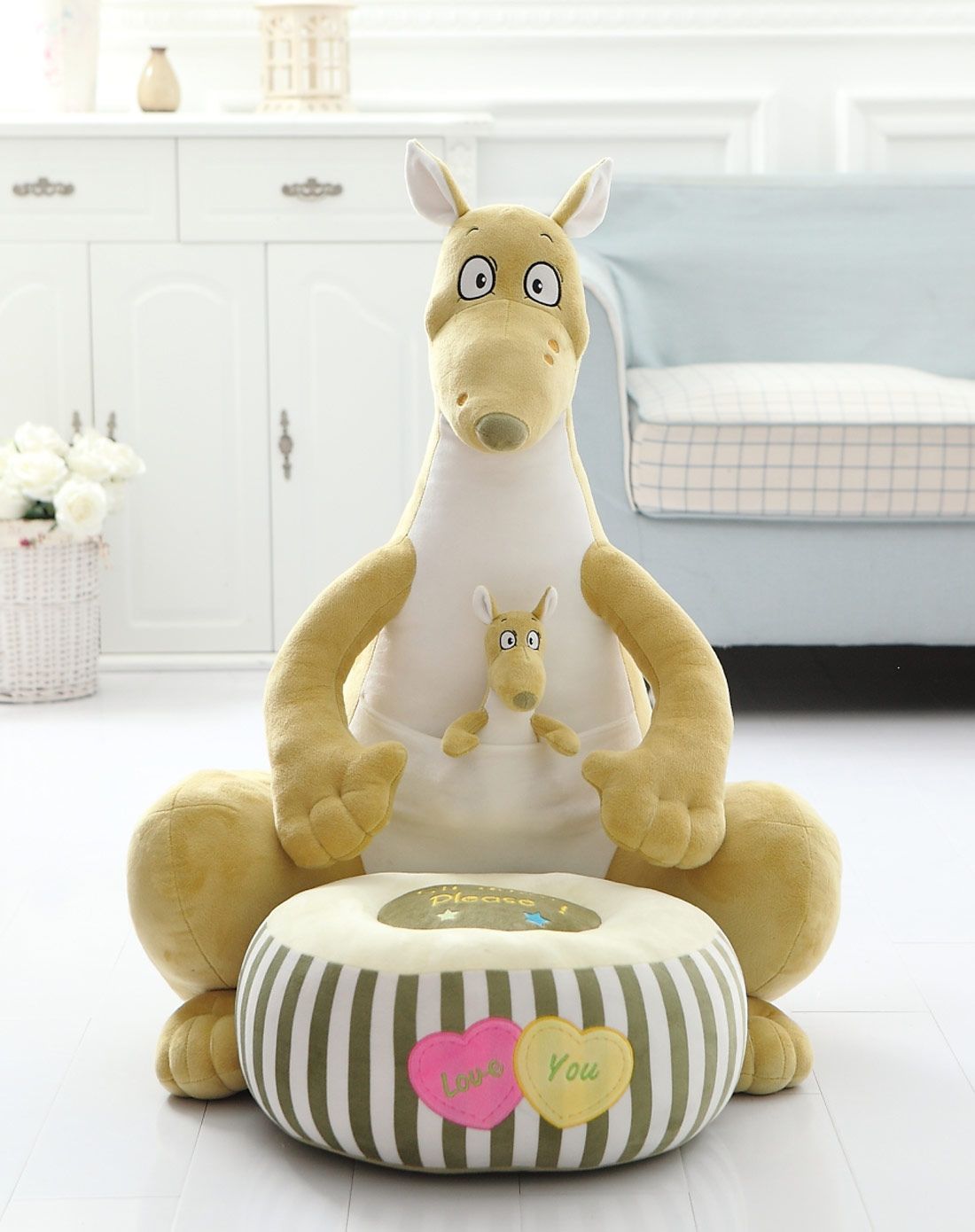 可爱发声动物沙发-草黄袋鼠