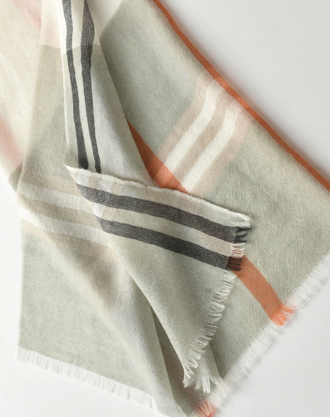 galleria女款经典格纹羊绒围巾/披肩081-057-1_唯品会