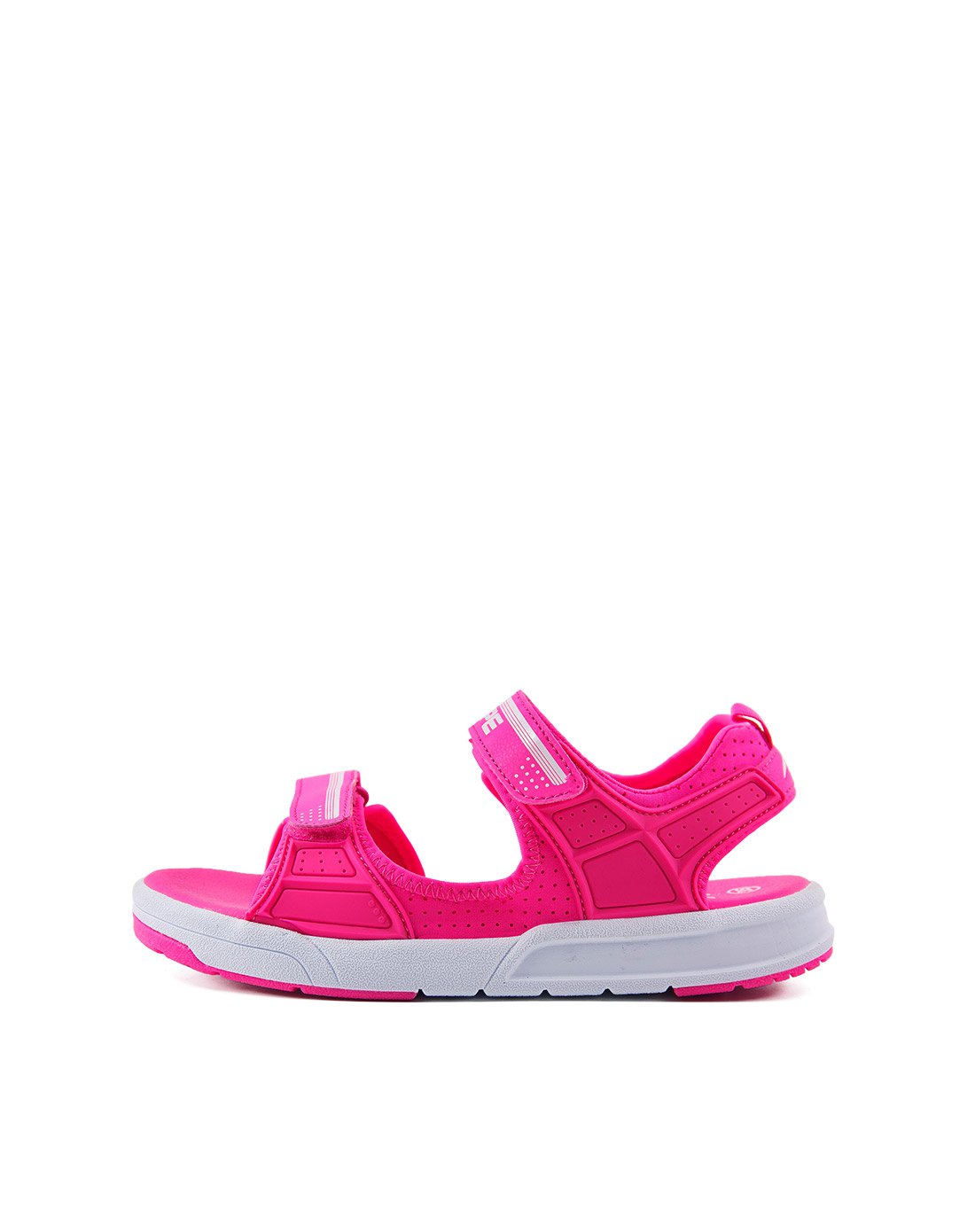 七波辉凉鞋 夏季新品 时尚舒适凉鞋 女中童沙滩鞋玫红