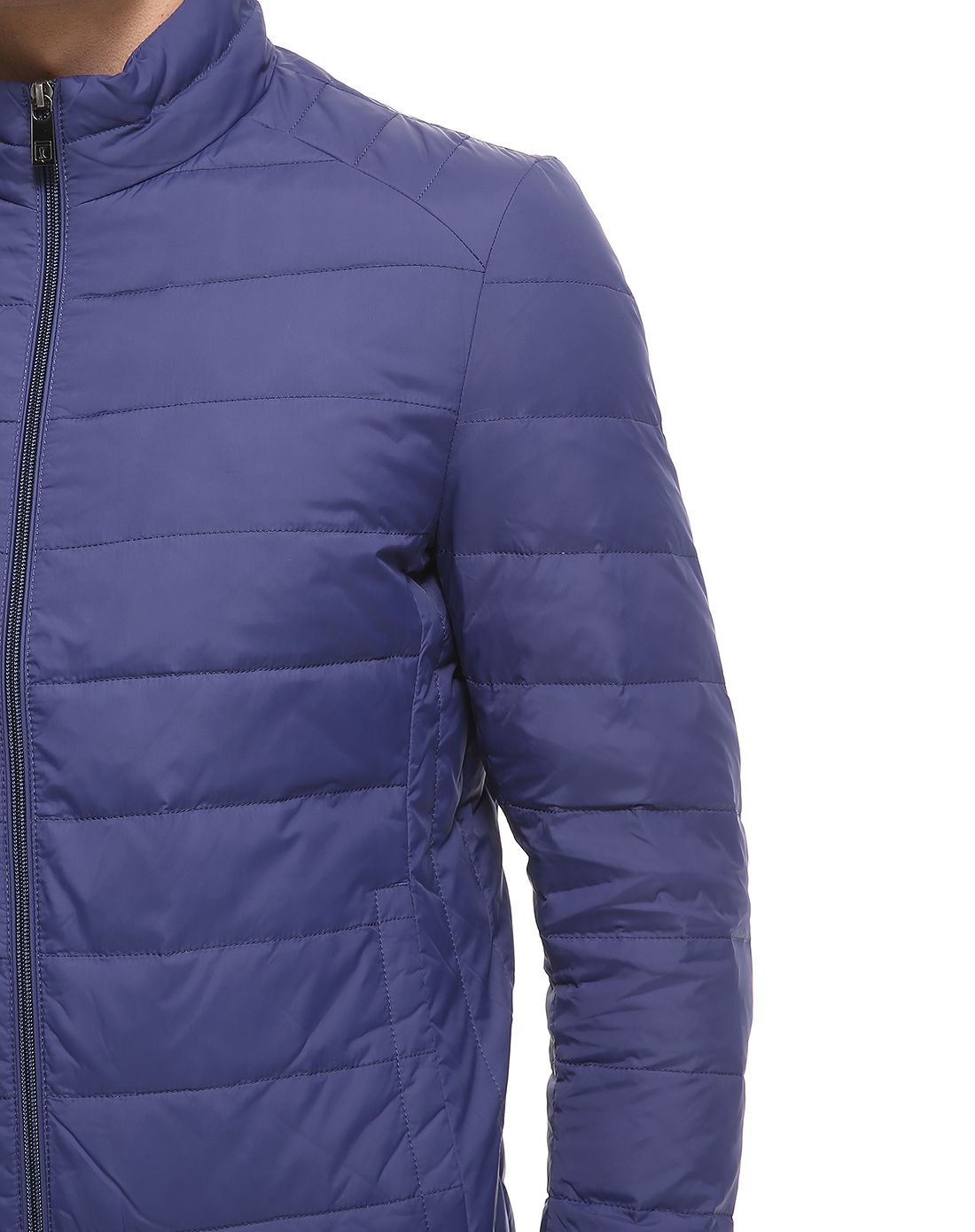 圣加诺夫sankelloff简洁百搭横杆车线立领拉链薄羽绒服p4342224_唯品