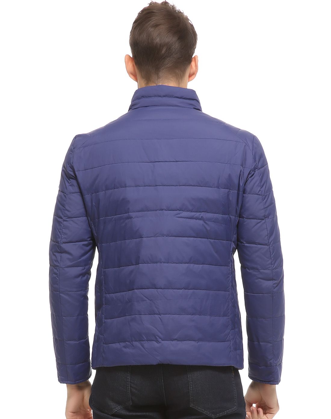 圣加诺夫sankelloff简洁百搭横杆车线立领拉链薄羽绒服p4342224_唯品