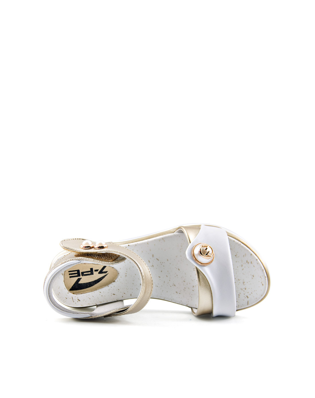 七波辉凉鞋 夏季新品儿童休闲公主凉鞋女小童皮凉鞋