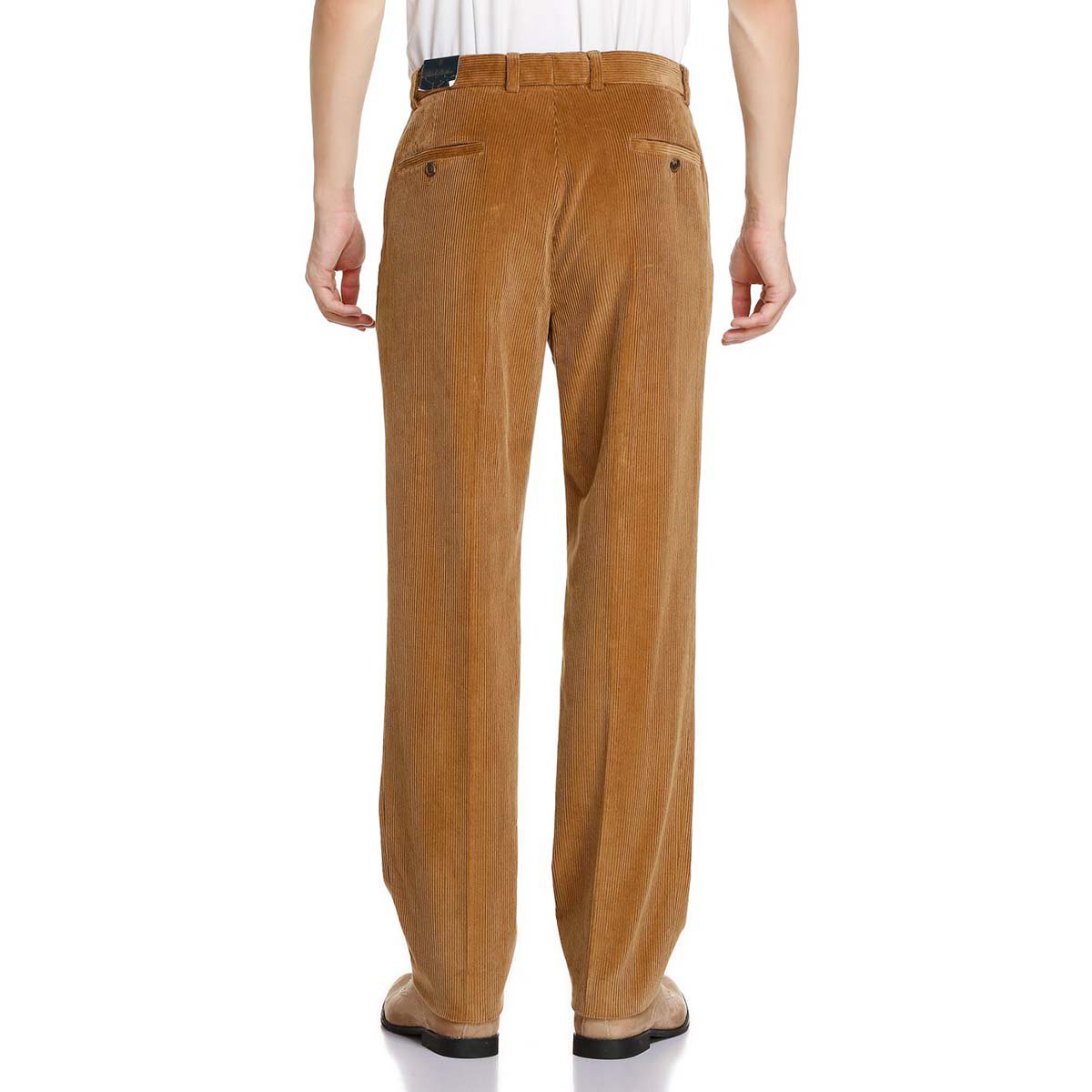 mainline男款浅棕色灯芯绒纯棉长裤