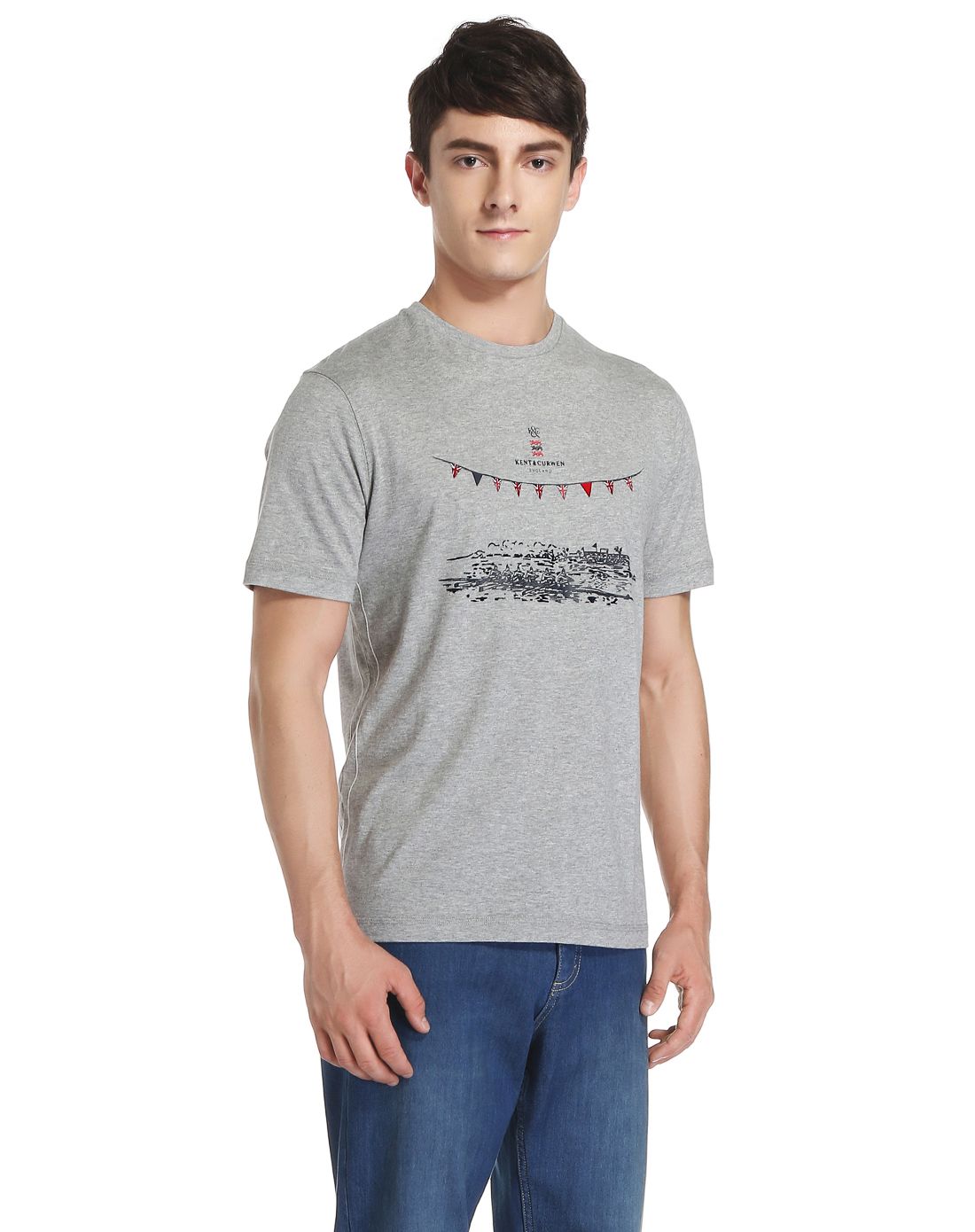 肯迪文kent&curwen灰色舒适时尚短袖t恤k2970c004192_唯品会