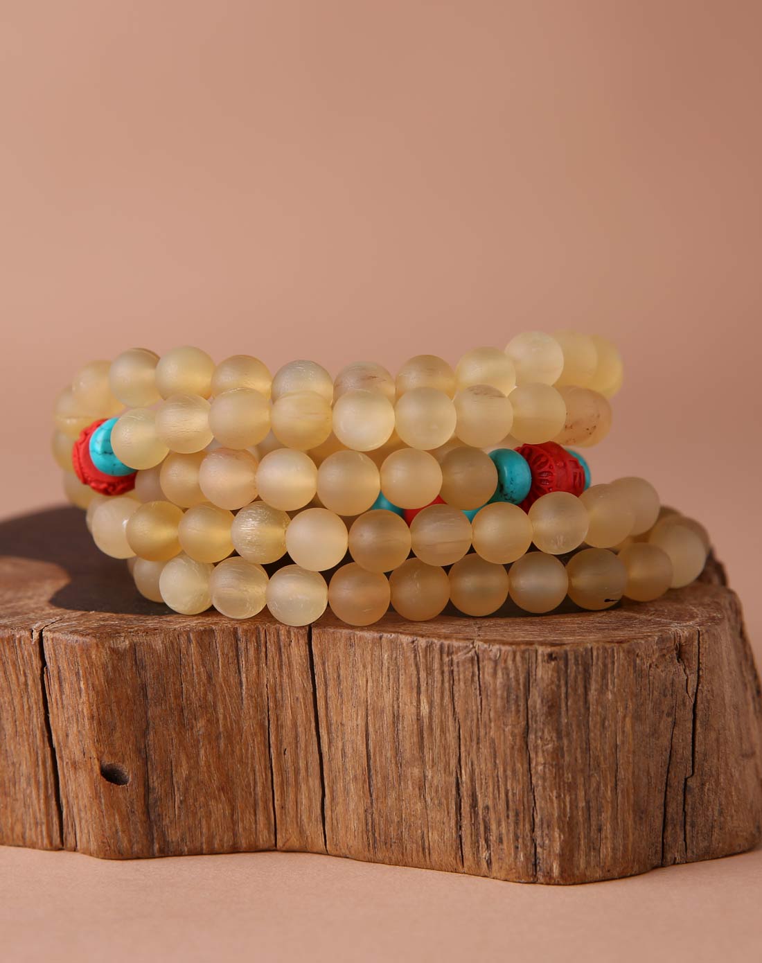 纯天然羚羊角佛珠8mm