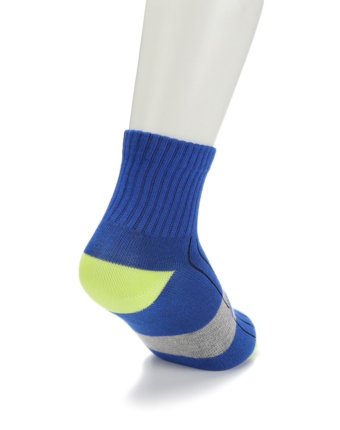 排汗吸湿 中性童款宝蓝色袜子