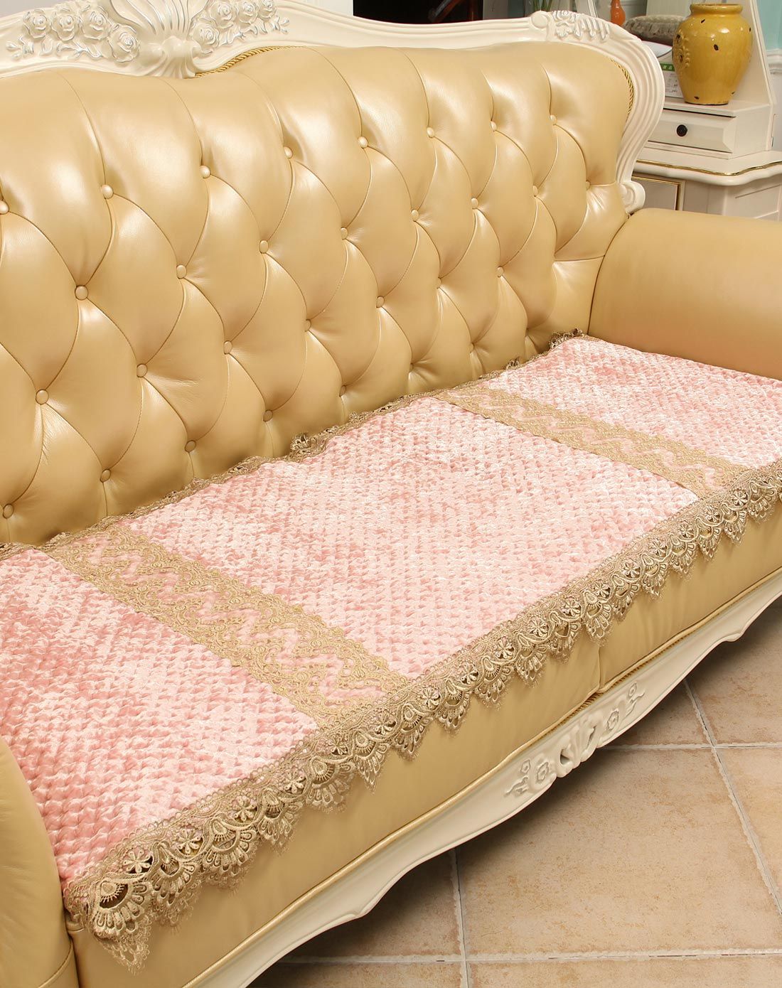 香榭丽舍蕾丝沙发垫70*180cm