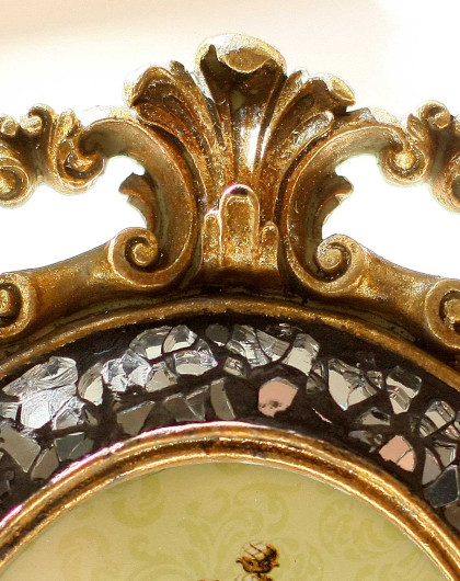 欧式复古镂空金色相框6寸相框d款