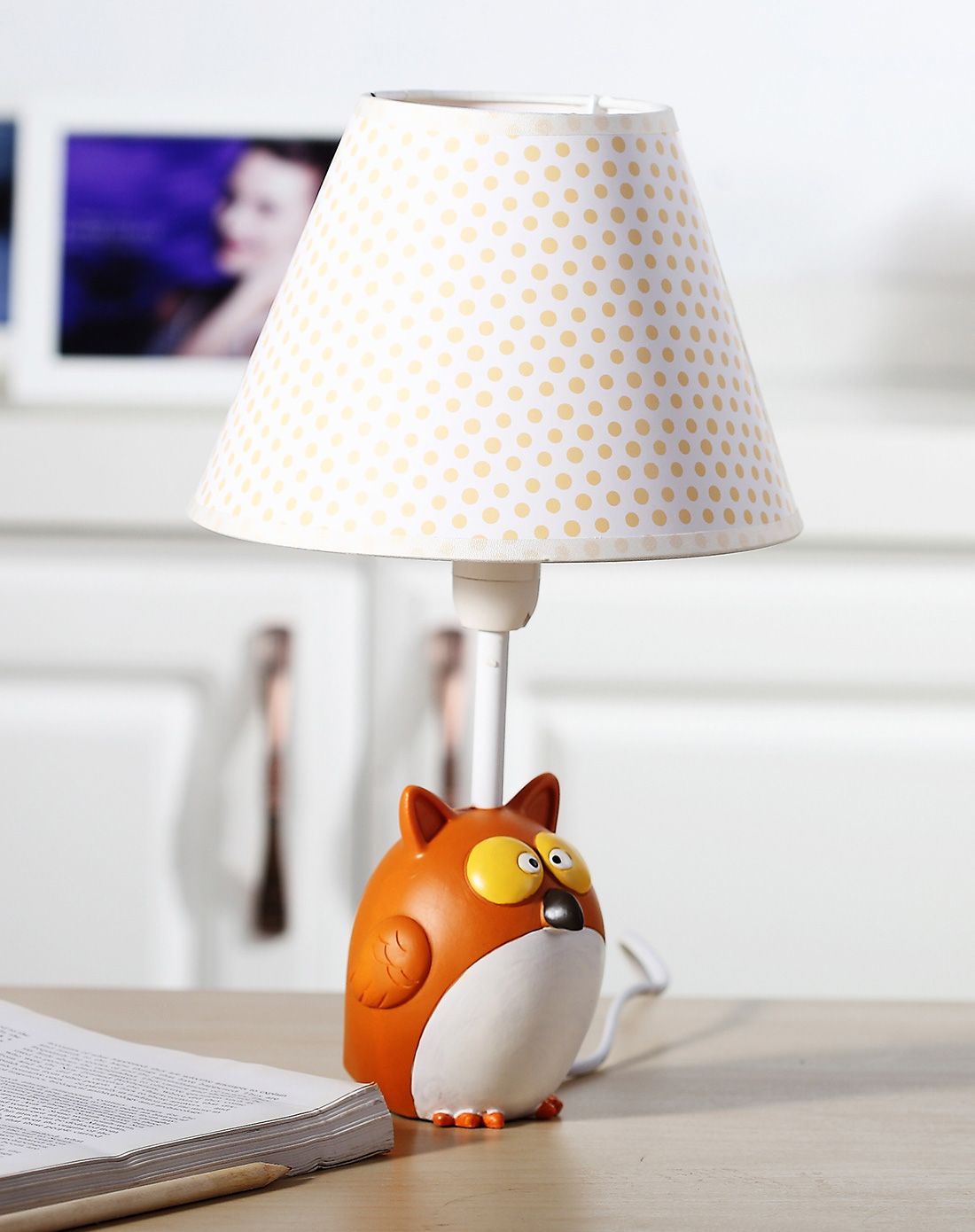 可爱猫头鹰台灯