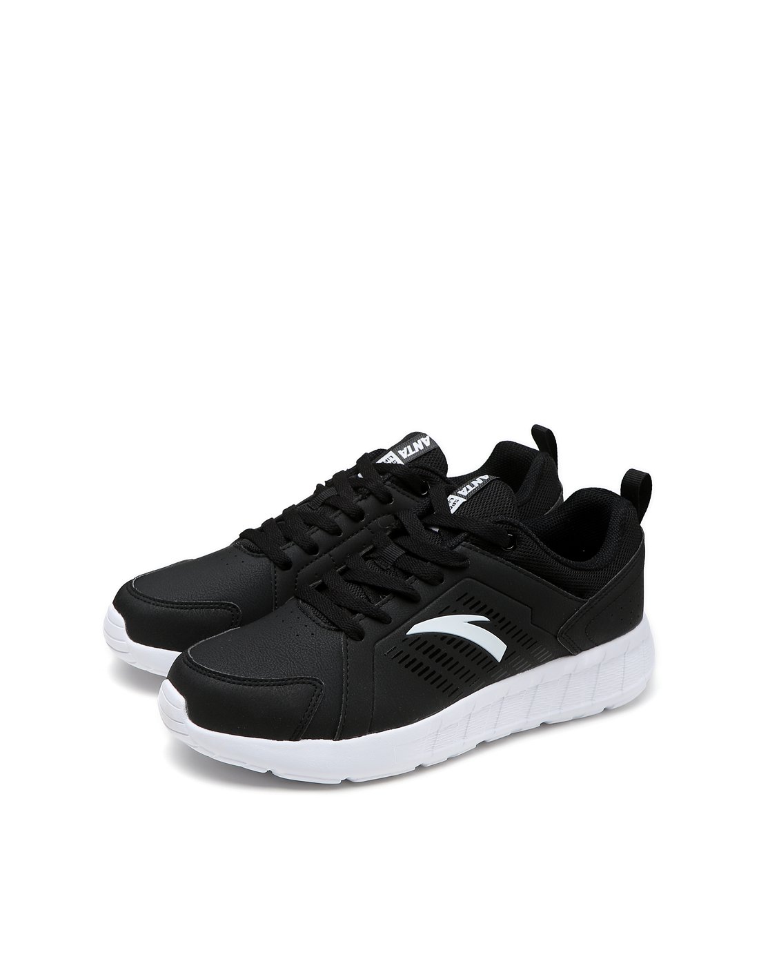 安踏男士运动专场缓震潮搭 男款运动鞋 生活系列黑色11718855-3_唯品