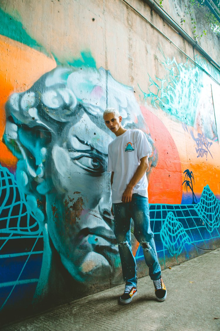 潮流街头图案印花短袖t恤