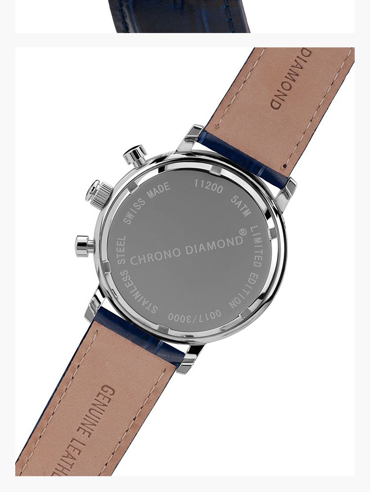 chrono diamond瑞士工艺腕表专场【瑞士腕表】男款真皮表带独特魅力