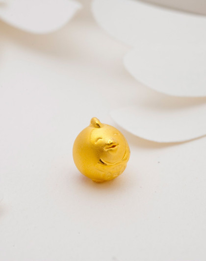 十二生肖系列鸡小宝 足金串珠