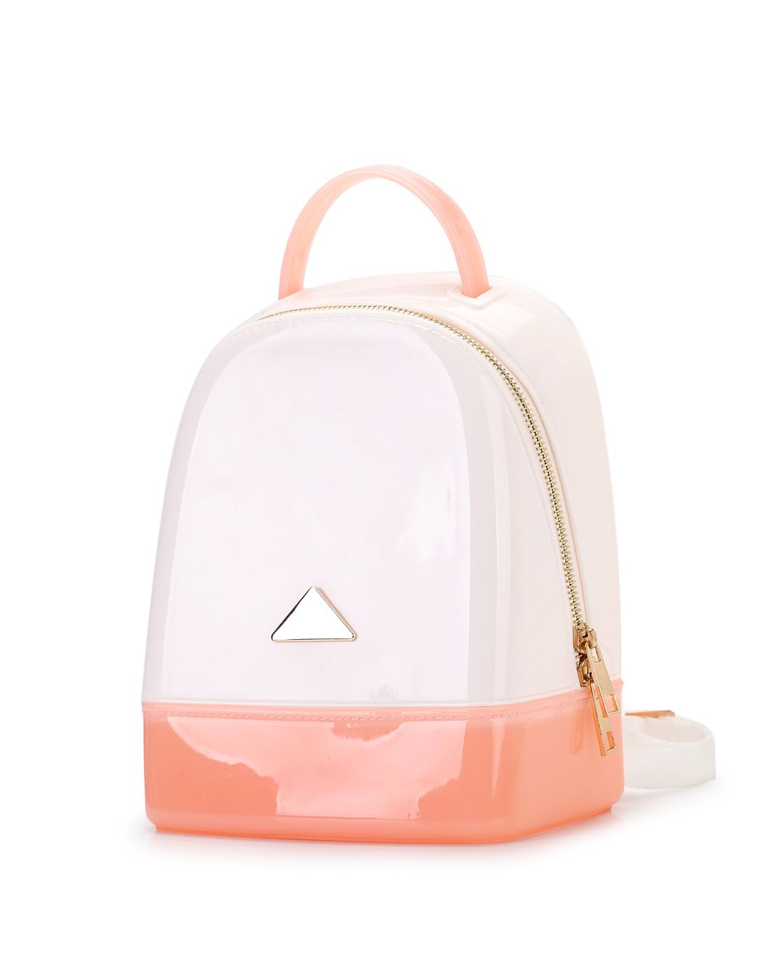 2016新品白 粉果冻包双肩背包学院背包