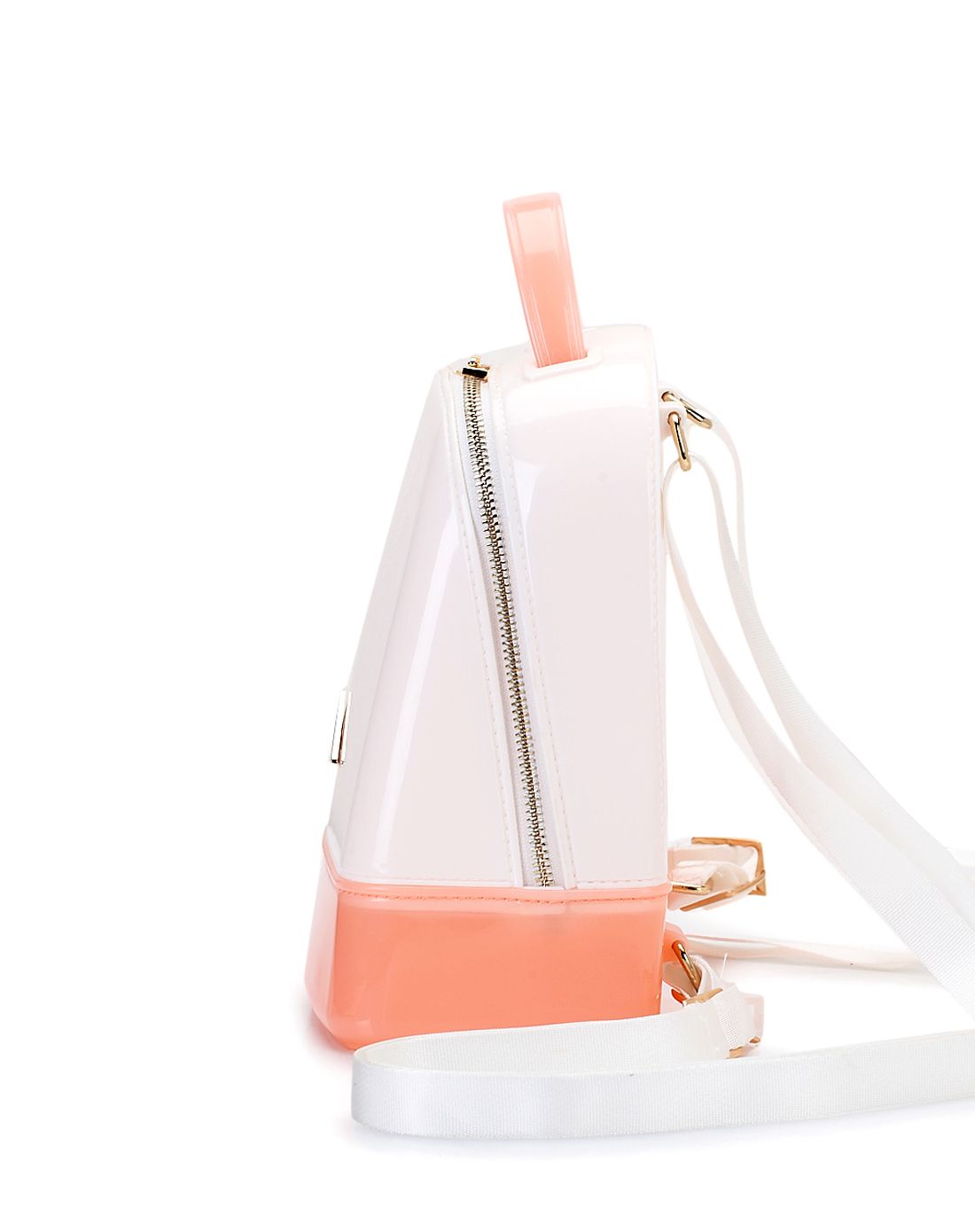 2016新品白 粉果冻包双肩背包学院背包