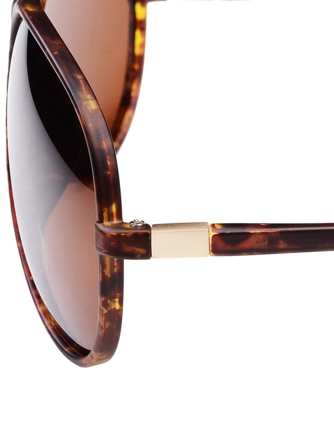 复古欧美大框 中性琥珀色太阳眼镜