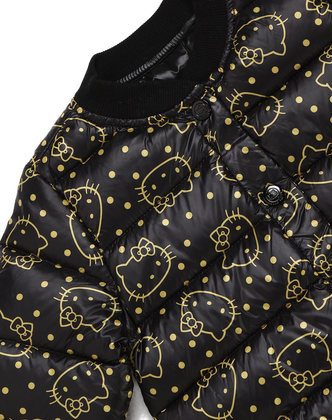 hello kitty&cutebi wear童装女童黑底印花羽绒外套3640187026_唯品会