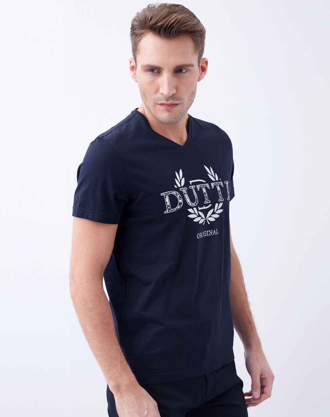 阿格纳dutti original男装专场 休闲时尚印花纯棉透气短袖t恤