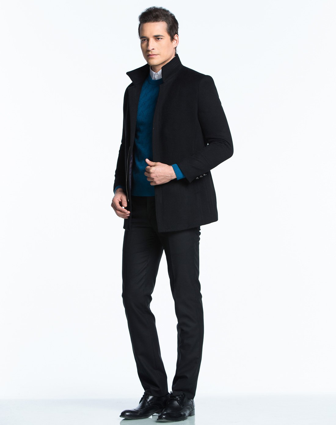 立翻领 时尚羊毛大衣