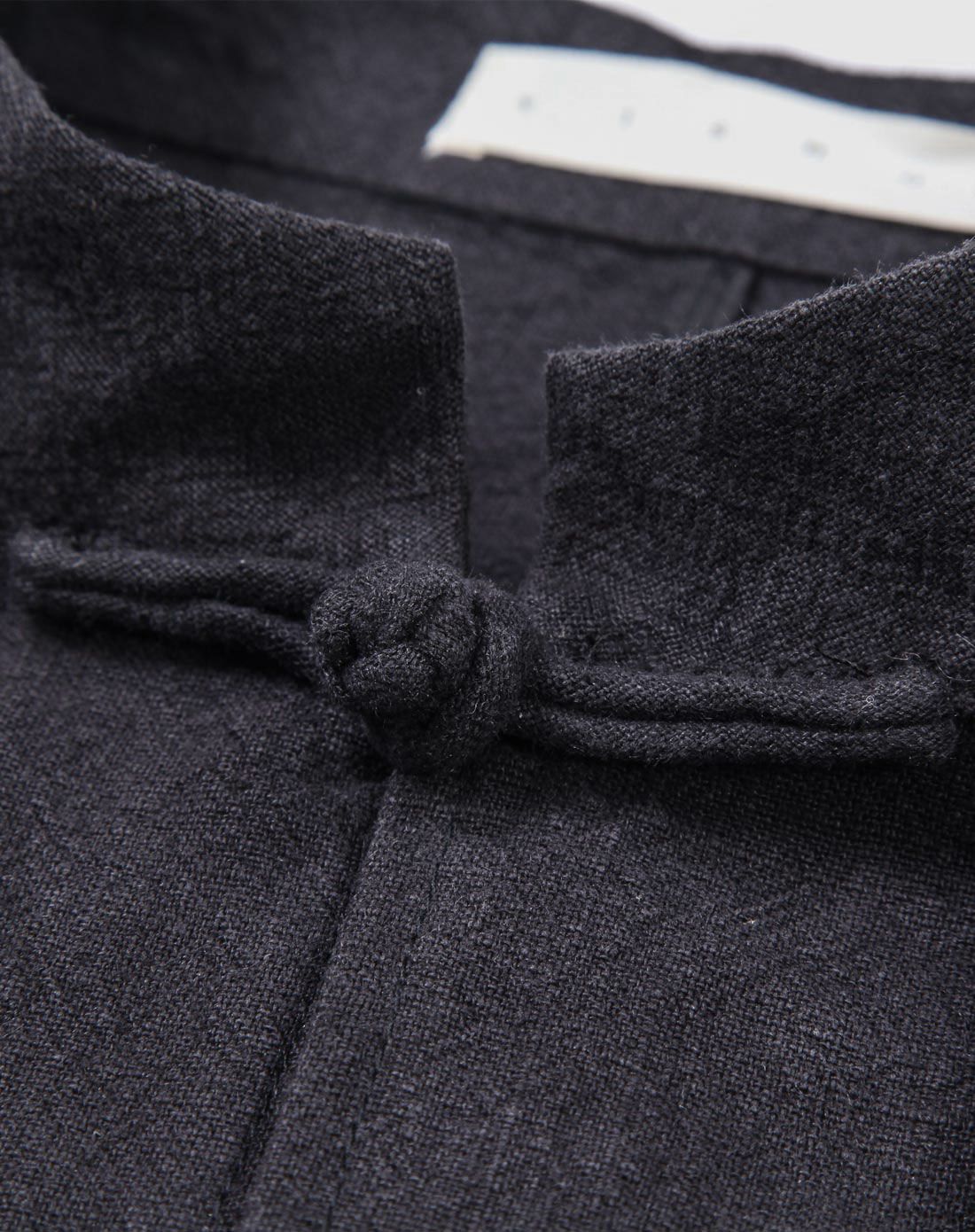 男士玄色中式长袍