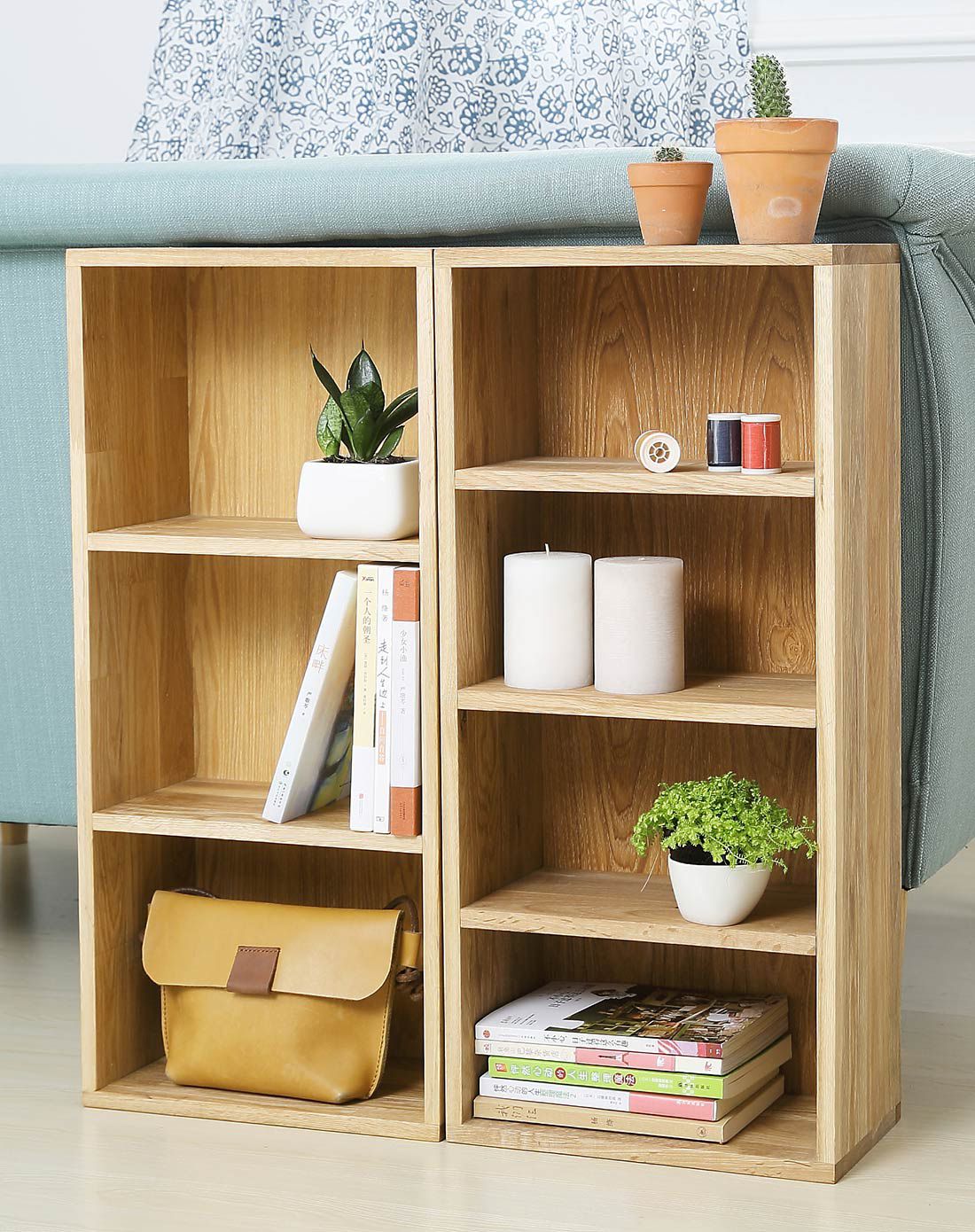 实木柜橡木柜玩具柜杂物收纳柜3层cd柜