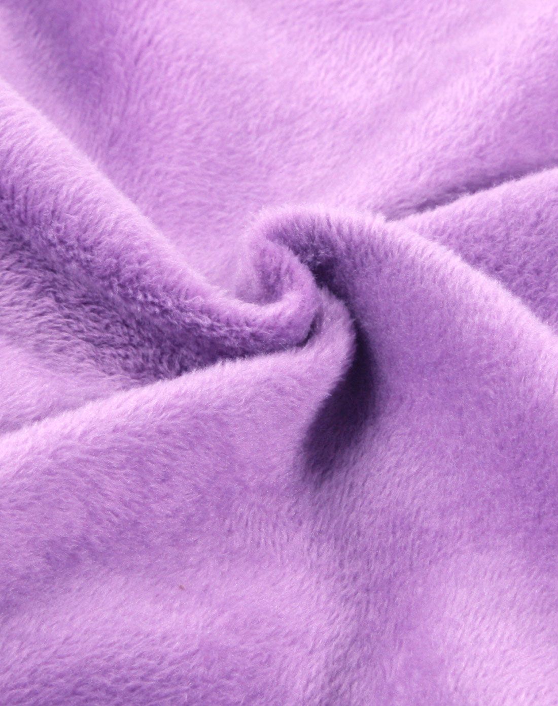 女童紫色纯色羽丝绒贴片内衣套装