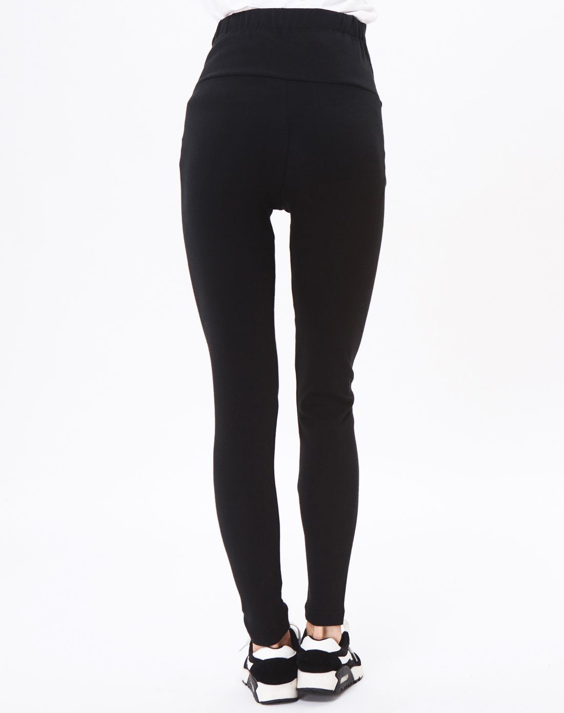 黑色针织打底裤