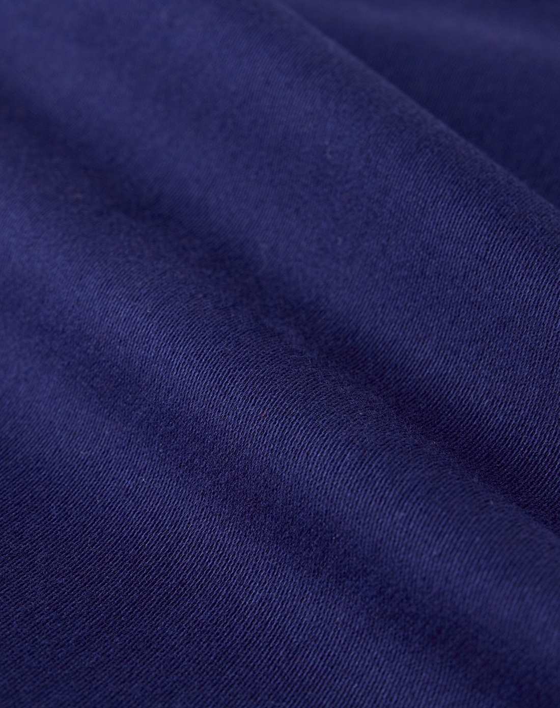 黛蓝色 细腻磨毛素色修身弹力窄脚休闲裤