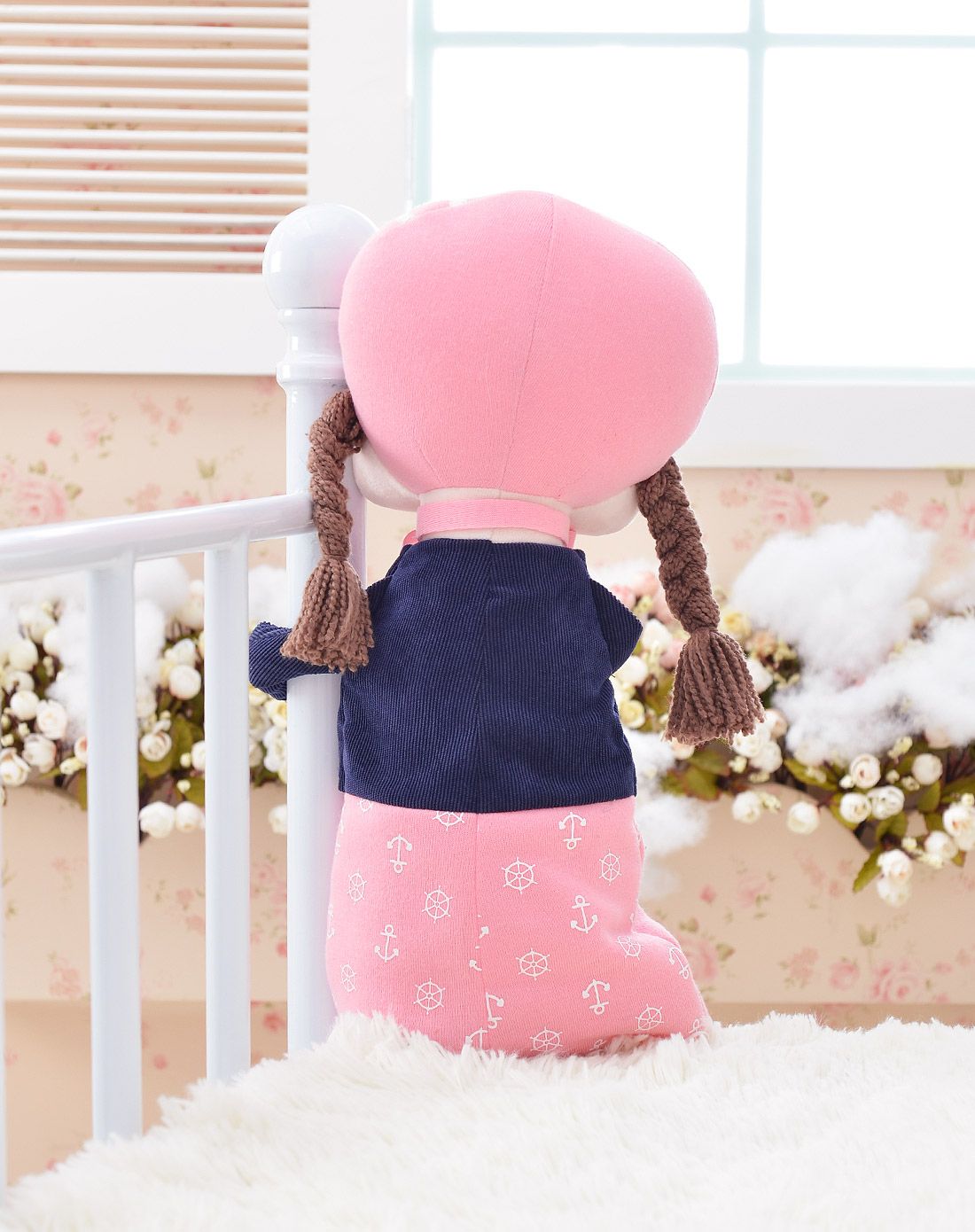 metoo【热卖】安吉拉布娃娃 粉色海军 中号