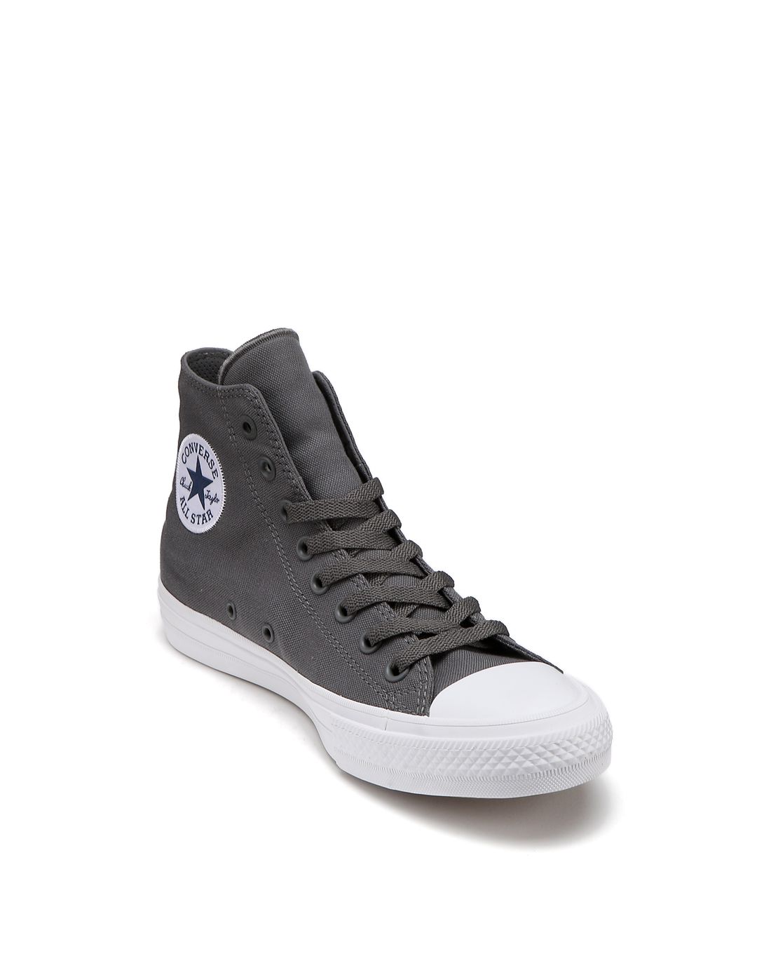 经典个性 中性款灰色高帮休闲鞋 匡威converse