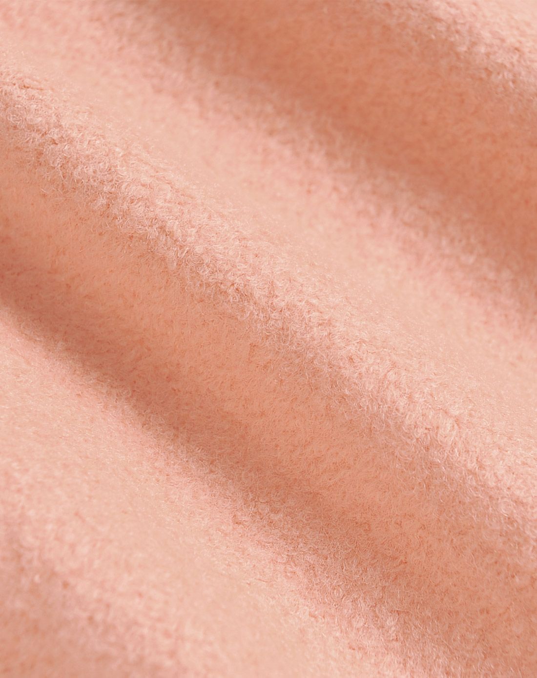 女款杏粉色毛呢外套