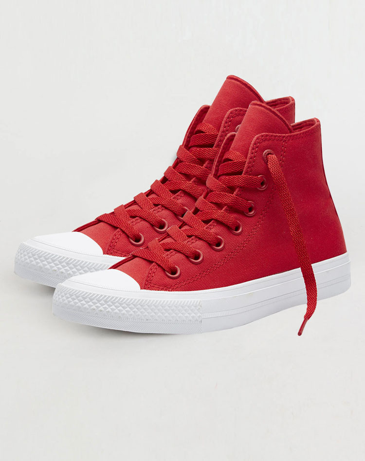 converse 中性红色布面胶鞋