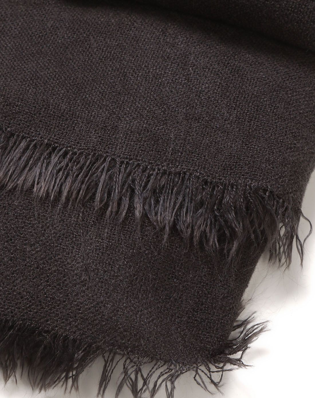 galeries lafayette 黑灰色时尚简约针织围巾