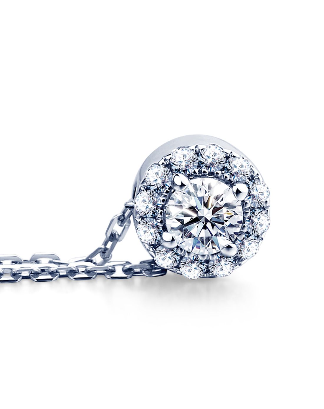 千叶 爱溢18k金钻石项链坠