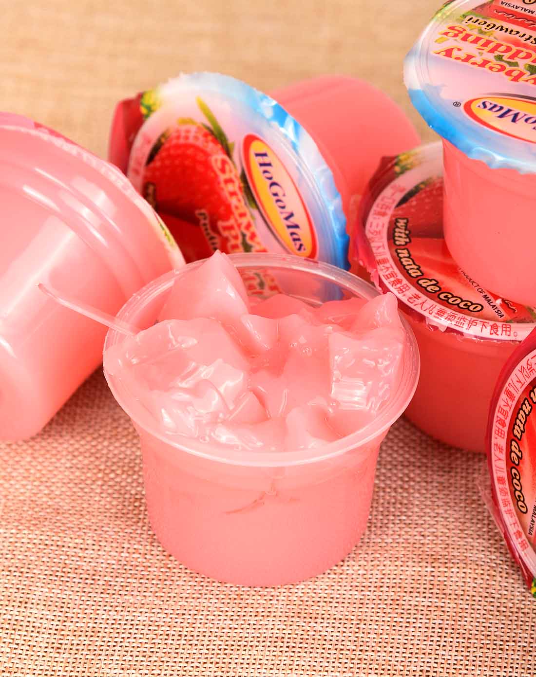 好果味牌草莓味果冻(含椰纤果)6盒装(两件起售)