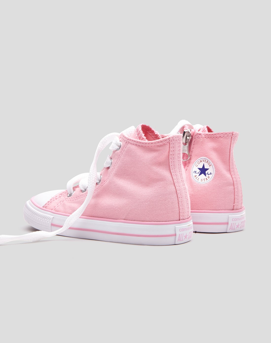 converse 女婴童粉色布面婴幼儿胶鞋