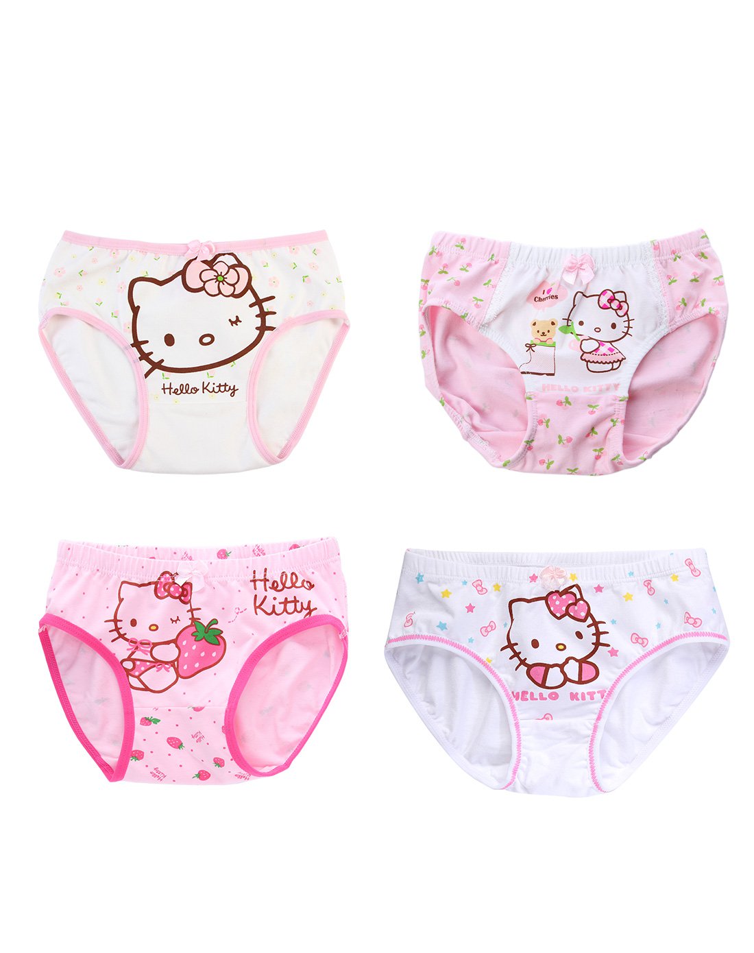 女款棉质三角内裤(4条装)混合